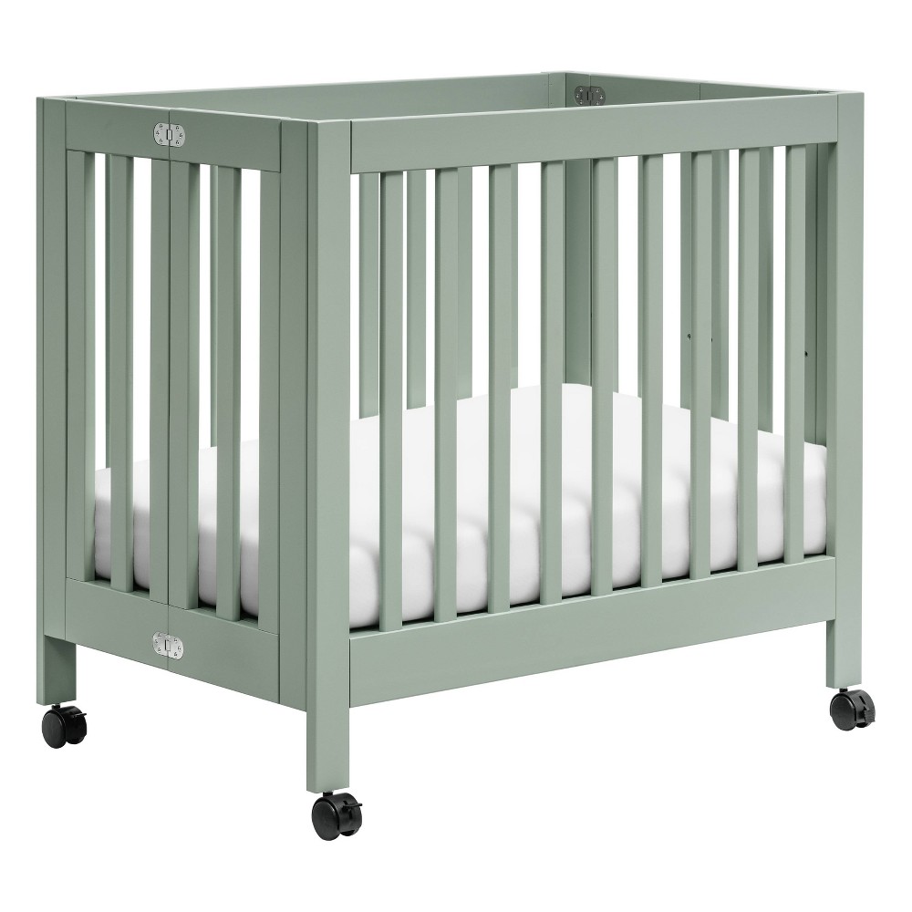Babyletto Origami Portable Mini Crib - Light Sage