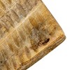 Storied Home Boho Hand Carved Curved Wood Tray, Natural - 4 of 4