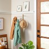 Brushed Metal Swivel Coat Rack Brass Finish - Hearth & Hand™ with Magnolia: Wall Mount, 5 Pegs, No Assembly Required - 2 of 3