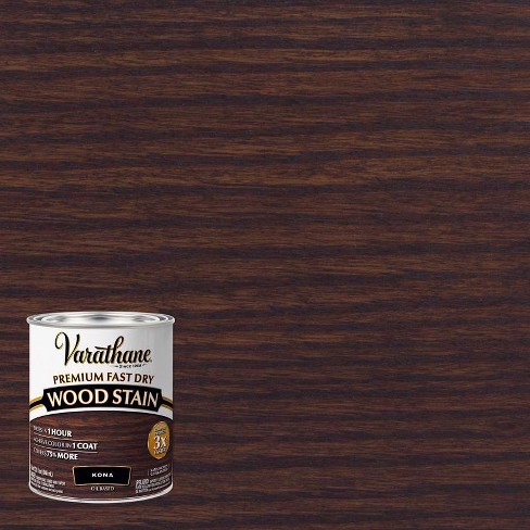 Varathane Semi-Transparent Kona Oil-Based Urethane Modified Alkyd Fast Dry Wood Stain 1 qt - image 1 of 4