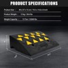 Rubber Driveway Curb Ramps, 15 Ton Capacity Heavy Duty Car Ramp, 2.5 Inch High Curbside Bridge Ramp, 4ft Motorcycle Ramp for Loading Dock Garage - 2 of 4