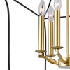CWI Lighting Tudor 6 Light Chandelier With Satin Gold & Black Finish - 4 of 4