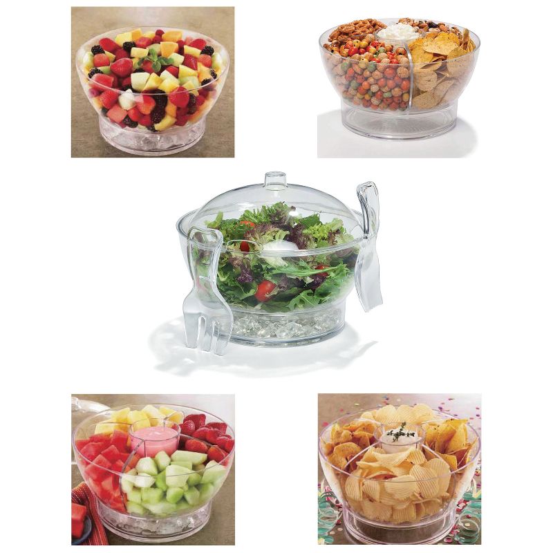 EuroHome FridgeMate 6-Piece Acrylic Chilled Serving Bowl Set, 5 of 7