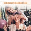 Unique Bargains Girl's Rhinestone Happy Birthday Tiara Headband 1 Pc - 3 of 4