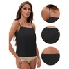 INSPIRE CHIC 3 Choice for Women's Square or V Neck Cami Vest Wide Strap Light Sleeveless Tank Camisoles - 3 of 4