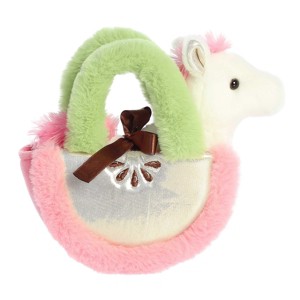 Aurora Small Apple Pony Fancy Pals Fashionable Stuffed Animal White 8" - 1 of 4
