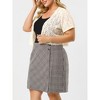 Agnes Orinda Women's Plus Size Short Sleeve Open Front Crochet Lace Allover Cropped Cardigan - 2 of 4