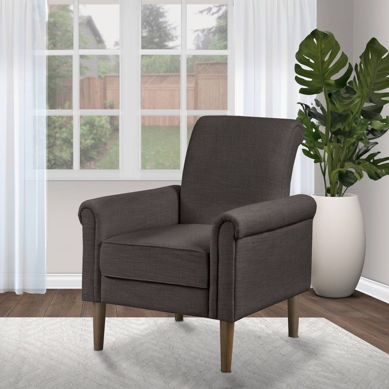 Jeanie Rolled Arm Accent Chair - 510 Design, 2 of 11