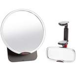Diono Baby Car Mirror 2 Pack, Car Seat Mirror for Rear Facing Infant & See Me Too Rear View Mirror, Silver