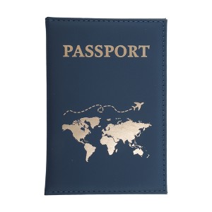 Unique Bargains Map Plain Weave Passport Holder 1 Pc - 1 of 4