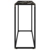 vidaXL Console Table Black Tempered Glass 39.4 in x 13.8 in x 29.5 in - 3 of 4
