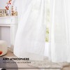 Deconovo Faux Linen Sheer Curtain Panels (2-Pack) – Light Filtering, Grommet Top - 4 of 4