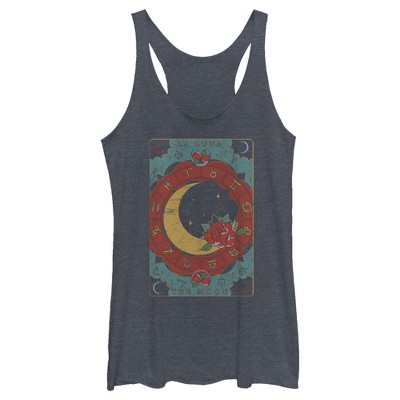 Women's Lost Gods The Moon Tarot Card Racerback Tank Top : Target