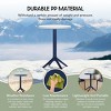 WestinTrends Playa 23.5" Outdoor Polypropylene Resin Round Patio Bistro Dining Table for 2 - 3 of 4