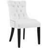 Set of 2 Regent Dining Side Chair Vinyl White - Modway: Tufted, Nailhead Trim, Padded, Wood Legs - 3 of 4