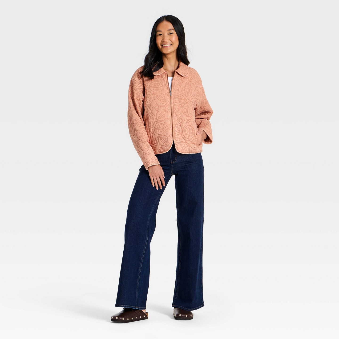 Женская куртка Universal Thread Quilted, цвет: Розовый — фото 2