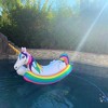 Swim Central 86" Inflatable Rainbow Unicorn Rocker Swimming Pool Float - image 4 of 4