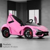 Best Choice Products Kids 12V Ride-On Car Officially Licensed Lamborghini Revuelto w/ Remote, LED Lights - 4 of 4