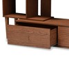 Haversham Mid-Century Retro Modern Display TV Stand for TVs up to 60" Walnut Brown - Baxton Studio: Entertainment Center, Media Console - 4 of 4