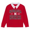 NCAA Nebraska Cornhuskers Girls' Collared Fleece Sweatshirt - 2 of 3