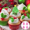 JDICTION 4 Pcs Christmas Candy Silicone Molds (Tree Shape) - Reusable for Baking, Chocolate, Soap & Candle Making - 4 of 4