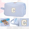 Unique Bargains Travel Personalized Make Up Bag Blue 1 Pc - 4 of 4