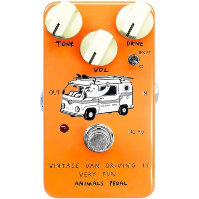 Animals Pedal Vintage Van Overdrive Effects Pedal Candle Orange