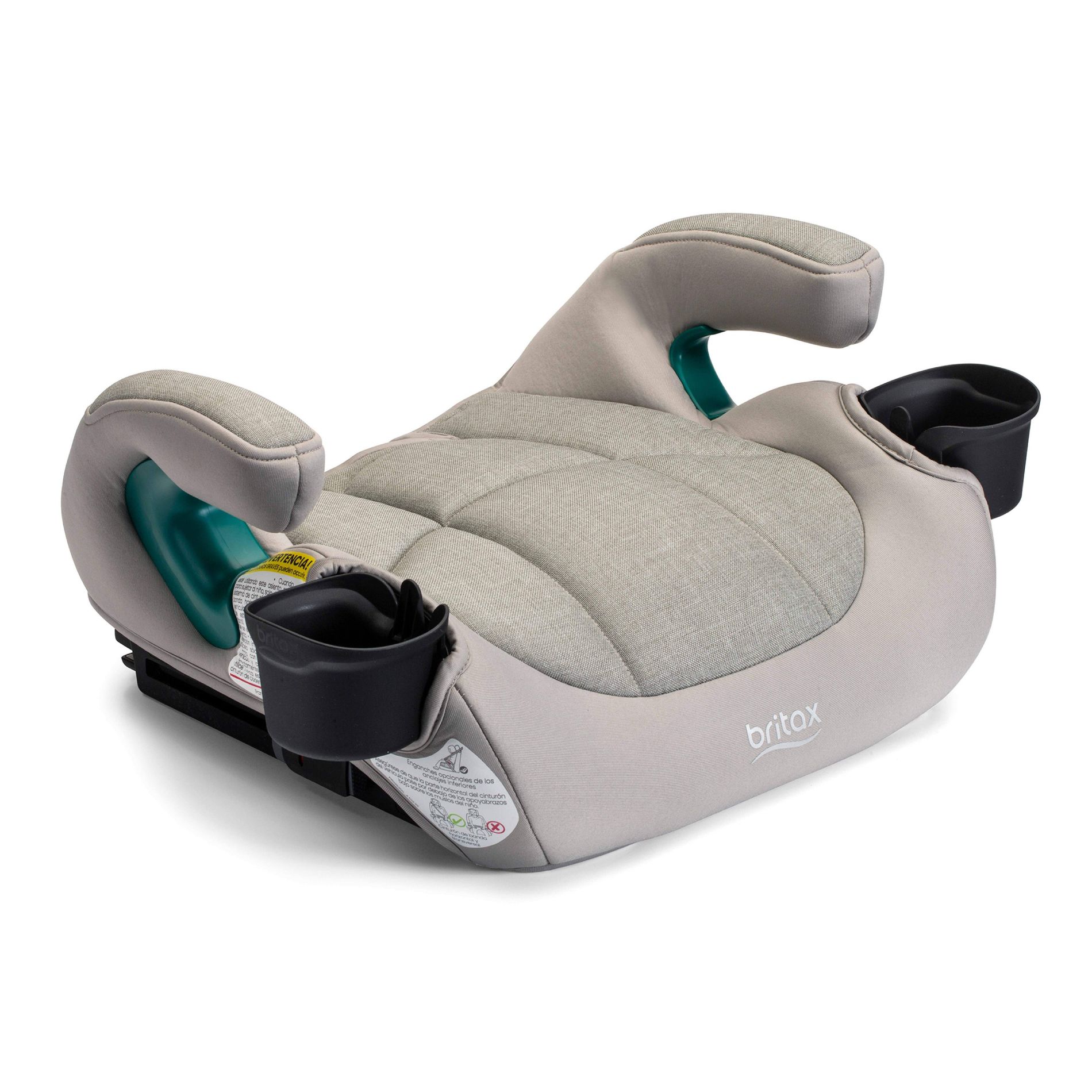 Britax UpNGo Click Backless Booster Car Seat with Rigid Latch - Gray: 4.5 Pounds, LATCH Compatible