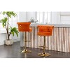 Swivel Bar Stools Set of 2 Adjustable Counter Height Chairs with Footrest for Kitchen, Dining Room 2PC/SET - 4 of 4