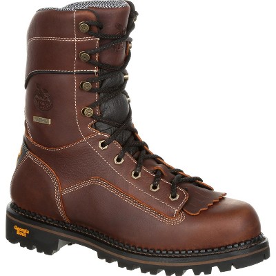 Men's Georgia Boot AMP LT Logger Composite Toe Low Heel Waterproof Work Boot