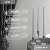 14 inch Taper Candles Set of 4 - Tall Candles for Home, Ideal as Wedding Candles and Dinner Candles Unscented - Smokeless and Dripless Taper Candles - 3 of 4