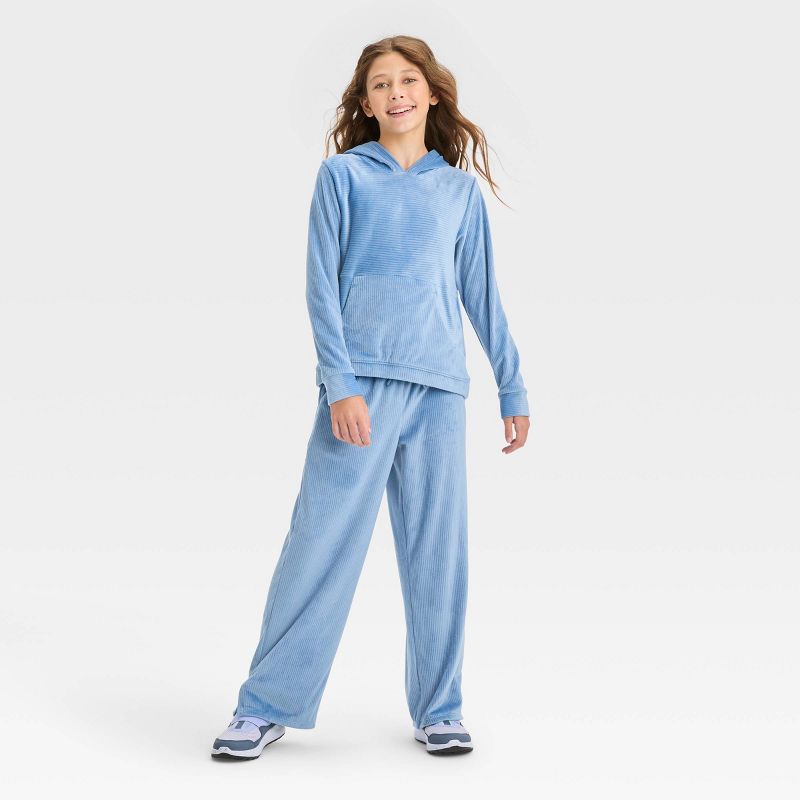 Girls&#39; Velour Hoodie - All In Motion™, 4 of 7