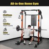 Multi-Function Power Cage, Power Rack with Dual Independent Pulley System, 2000LB Capacity Workout Cage, Squat Rack for Home Gym - 4 of 4
