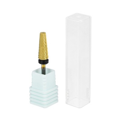 Unique Bargains Tungsten Steel Nail Drill Bits Gold Tone 1 Pc