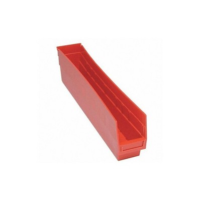 Quantum Storage Systems Economy Shelf Bin, Nesting, 23-5/8"W X 4-1/8"D X 4"H, (7) Divider Slots, Rear Hanglock