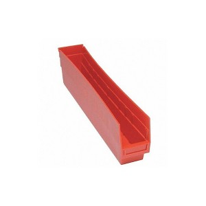Quantum Storage Systems Economy Shelf Bin, Nesting, 23-5/8"W X 4-1/8"D X 4"H, (7) Divider Slots, Rear Hanglock - 1 of 2