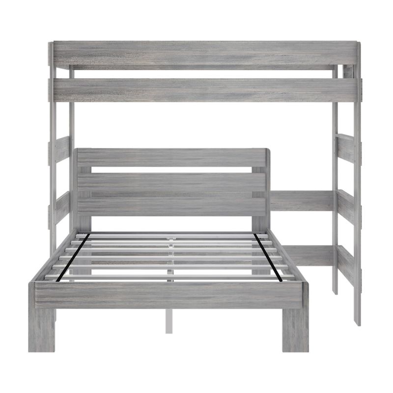 Max & Lily Farmhouse Twin over Queen L-Shaped Bunk Bed, 3 of 6