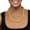 Ross-Simons Italian Golden Murano Glass Bead Torsade Necklace With 18kt Gold Over Sterling - 2 of 4