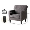 MAYEERTY Reading Chair with Armrest and Backrest Comfy Lounge Chair for Bedroom Waiting Room Reception Room - 4 of 4