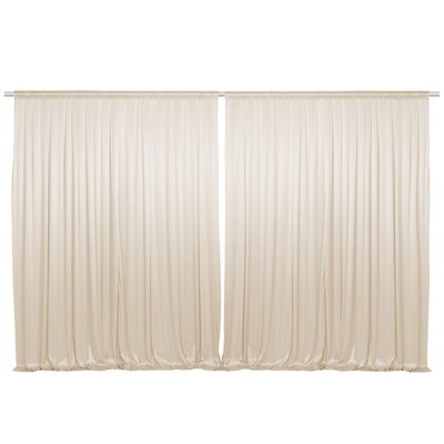 Lann's Linens (Set of 2) Photography Backdrop Curtains - Tall Backgrounds for Wedding, Party or Photo Booth