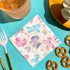 Big Dot of Happiness Unicorn Napkins, Rainbow Birthday Party Decor, White 3-Ply Paper Beverage Cocktail Napkins for Girls Unicorn Party - 24 Count - 2 of 4