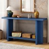 Console Table Entryway Narrow Skinny with Ash Veneer, Vintage-Inspired T-Leg Accent Table for Hallway, Living Room or Foyer-The Pop Home - 2 of 4