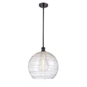 Athens Deco Swirl - 1 Light Pendant In Industrial Style-14.88 Inches Tall and 13.75 Inches Wide - 1 of 1