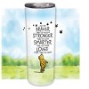 Elanze Designs Braver Stronger Smarter Loved Yellow Pooh 20 ounce Stainless Steel Travel Tumbler - 2 of 4