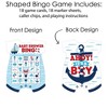 Big Dot of Happiness Ahoy It's a Boy - Picture Bingo Cards and Markers - Nautical Baby Shower Shaped Bingo Game - Set of 18 - image 3 of 4