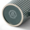 Meritage 4 Piece 16.5 Ounce Embossed Stoneware Mug Set in Matte Sage - 4 of 4