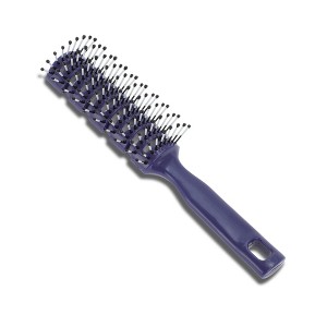 Unique Bargains Vented Hair Brush with Ball-Tipped Bristles Deep Blue 1 Pc - 1 of 4
