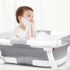 BabyBond Collapsible Baby Bathtub for Infant to Toddler, Portable Baby Bath Tub with Soft Cushion & Thermometer - 2 of 4