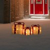 Northlight Lighted Gift Boxes Outdoor Christmas Decorations - 10" Clear Lights - Set of 3 - 2 of 4