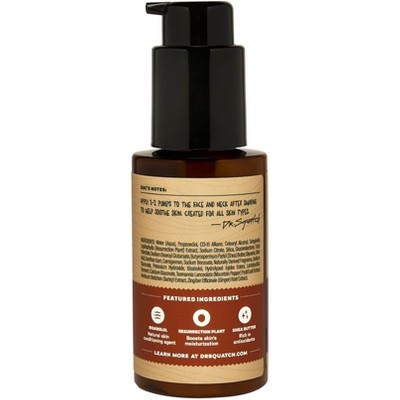 DR. SQUATCH Men's Natural Soothing Post Shave - Wood Barrel Bourbon - 2.5 fl oz